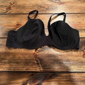 Victoria’s Secret Angels Ipex Black Lace Women's Bra, size 40C, full coverage